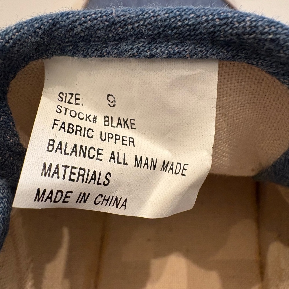 VINTAGE90s-Y2K-XOXO Chunky Platform Shoes  Denim Blue Women’s Size 9 NWOB - Picture 7 of 11